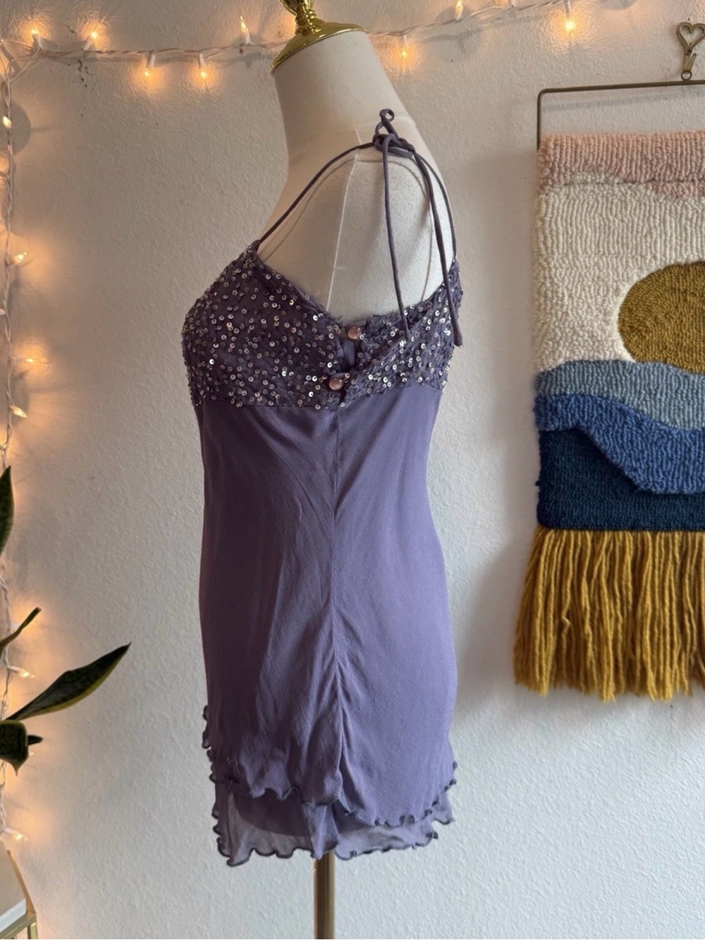 To The Max Sequin Lace Camisole Top
4 Lilac Fairy Sexy Barbie Y2k Glam Rock - Picture 2 of 6